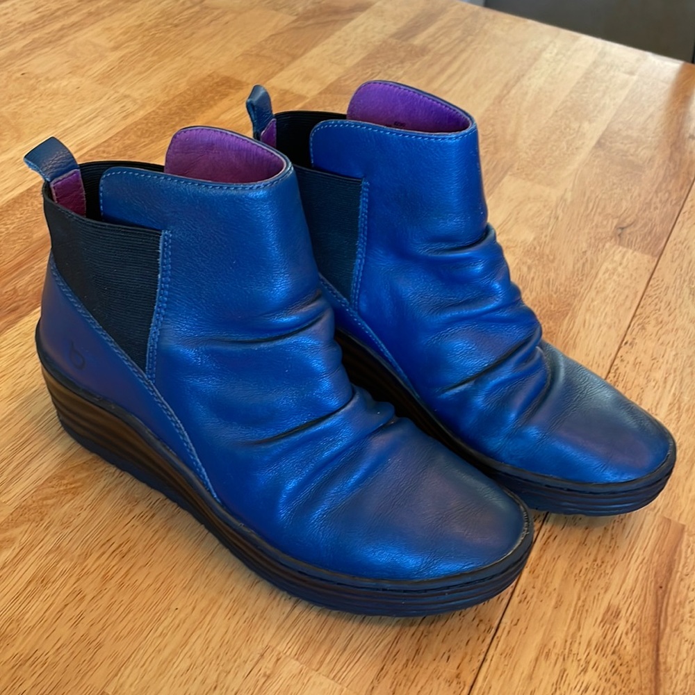 Blue Bionica Leather Boots